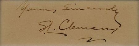 Lot #454 Samuel L. Clemens Signature - Image 2