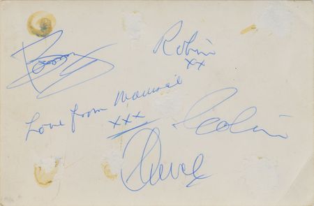 Lot #557 Bee Gees Promo Card - Image 2