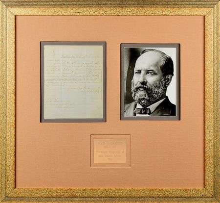 Lot #107 James Garfield: Forwarding information of the addresses of fellow Union generals Steedman and Buell - Image 1