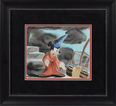 Lot #739 Mickey Mouse production concept painting from Fantasia: Superior concept painting for Fantasia - Image 1