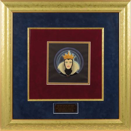 Lot #716 Evil Queen production cel from Snow White and the Seven Dwarfs: Magnificent Evil Queen production cel - Image 1