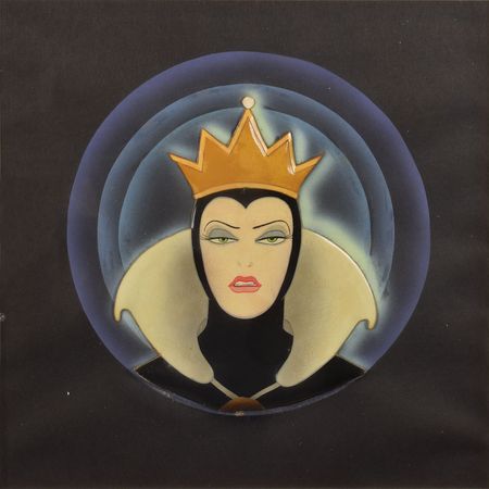 Lot #716 Evil Queen production cel from Snow White and the Seven Dwarfs: Magnificent Evil Queen production cel - Image 2