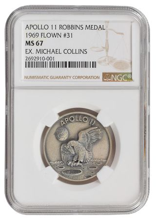 Lot #41 Michael Collins's Apollo 11 Flown Robbins