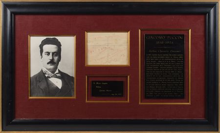 Lot #487 Giacomo Puccini: Puccini's first major opera - Image 1