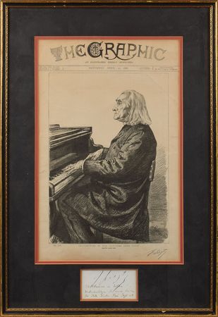 Lot #486 Franz Liszt Handwritten Letter Signed - Image 1