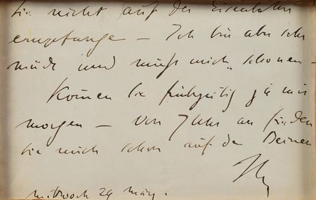 Lot #486 Franz Liszt Handwritten Letter Signed - Image 3