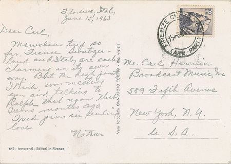 Lot #284 Nathan Leopold: While traveling Europe, Leopold writes to one of his parole backers - Image 1
