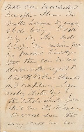 Lot #89 Franklin Pierce: Handwritten presidential letter to Jefferson Davis - Image 2