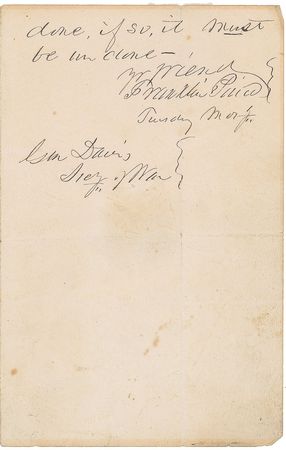 Lot #89 Franklin Pierce: Handwritten presidential letter to Jefferson Davis - Image 3