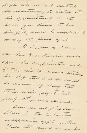 Lot #114 Grover Cleveland Handwritten Letter Signed - Image 2