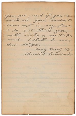 Lot #122 Theodore Roosevelt: 