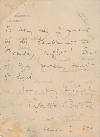 Lot #453 Agatha Christie: 