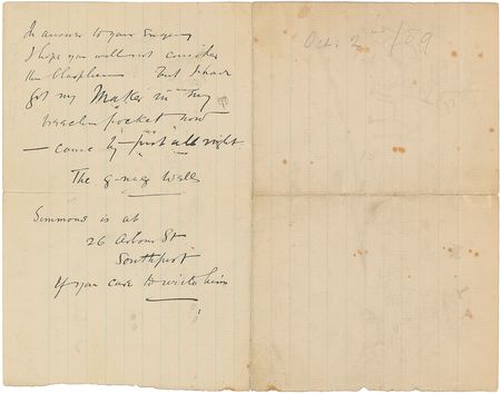 Lot #449 H. G. Wells: “A study in congenial souls” - Image 2