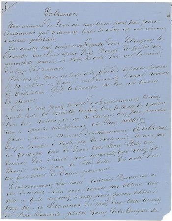 Lot #439 Alexandre Dumas, pere: 1862 manuscript for an Italian political piece - Image 1