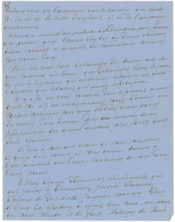 Lot #439 Alexandre Dumas, pere: 1862 manuscript for an Italian political piece - Image 2