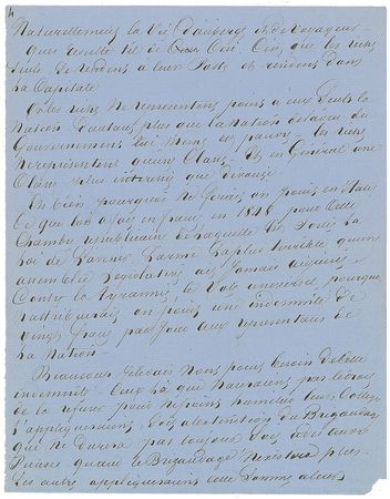 Lot #439 Alexandre Dumas, pere: 1862 manuscript for an Italian political piece - Image 4
