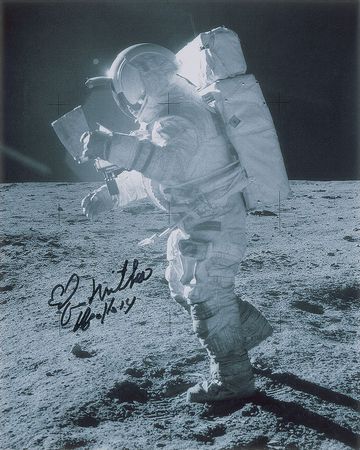 Lot #399 Edgar Mitchell Signed Photographs - Image 1