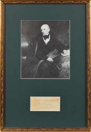 Lot #480 William Wordsworth Signature - Image 1