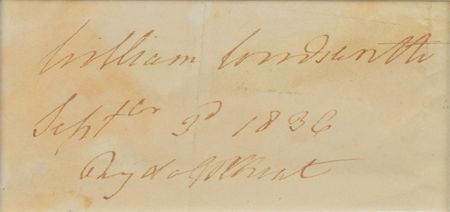 Lot #480 William Wordsworth Signature - Image 2