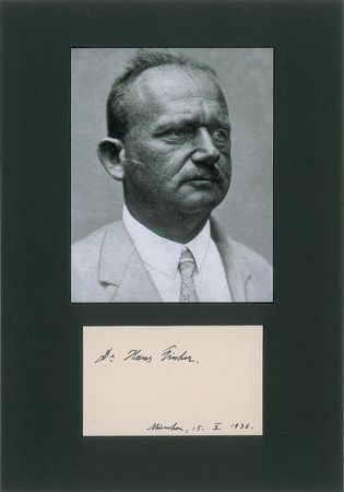 Lot #8 Hans Fischer Signature