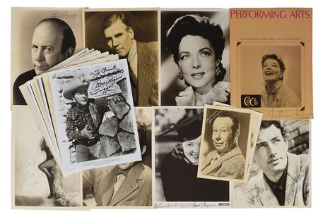 Lot #580 Actors and Actresses: Highlighted by Bert Lahr, Gregory Peck, and Margaret Hamilton - Image 1