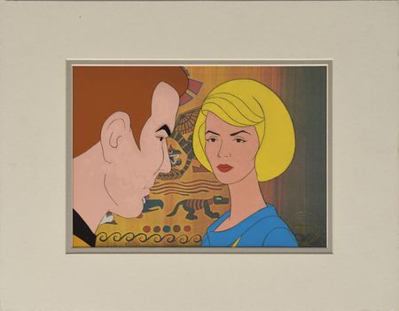 Lot #829 Captain Kirk and Christine Chapel production cel from  Star Trek - Image 1