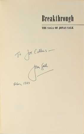 Lot #19 Jonas Salk - Image 1