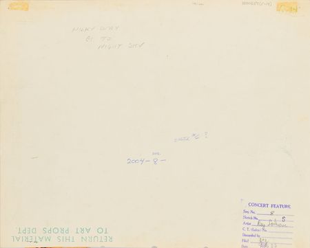 Lot #738 Mickey Mouse production cel and production concept background from  Fantasia - Image 2