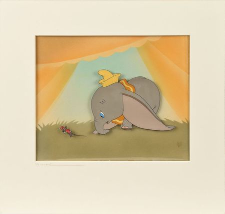 Lot #744 Dumbo and Timothy Mouse production cel from  Dumbo - Image 1