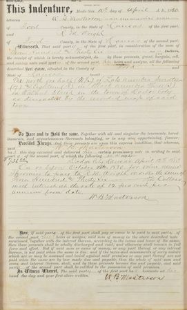 Lot #2007 Bat Masterson Signed Document - Image 2