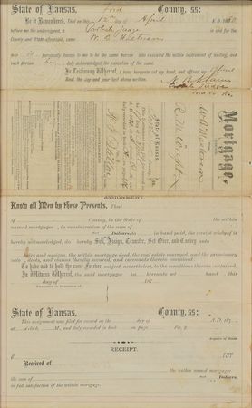 Lot #2007 Bat Masterson Signed Document - Image 3