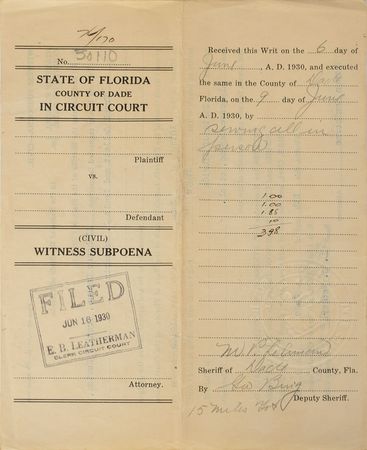 Lot #2102 Al Capone Signed Document - Image 3