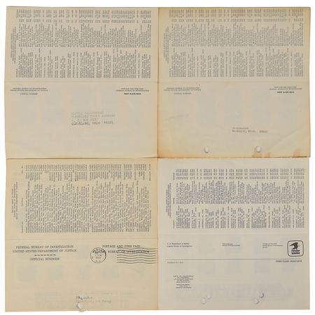 Lot #2142  New England and New York Crime Bosses Collection of (4) Wanted Posters: Manocchio, Vendituoli, Squillante, Persico - Image 2