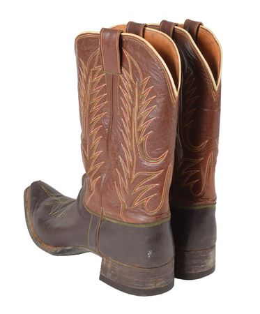 Lot #2017 Sheriff 'Smoot' Schmid's Boots - Image 2