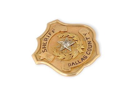 Lot #2016 Sheriff 'Smoot' Schmid's Gold and Diamond Badge - Image 3