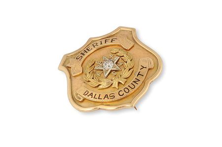 Lot #2016 Sheriff 'Smoot' Schmid's Gold and Diamond Badge - Image 9