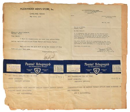 Lot #2022 Smoot Schmid's Personal 'Bonnie & Clyde' Scrapbook - Image 9