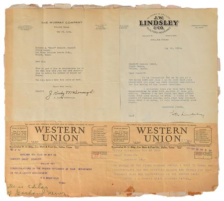 Lot #2022 Smoot Schmid's Personal 'Bonnie & Clyde' Scrapbook - Image 11