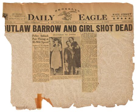 Lot #2022 Smoot Schmid's Personal 'Bonnie & Clyde' Scrapbook - Image 16