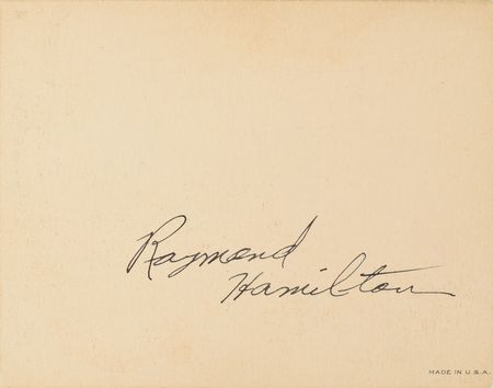 Lot #2027 Raymond Hamilton 1934 Signed Christmas Card Sent to Sheriff 'Smoot' Schmid - Image 1