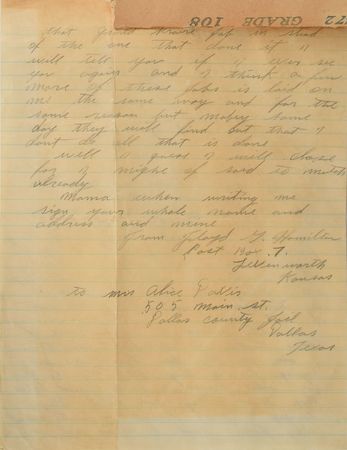 Lot #2034 Floyd Hamilton 1935 Autograph Letter Signed - Image 2