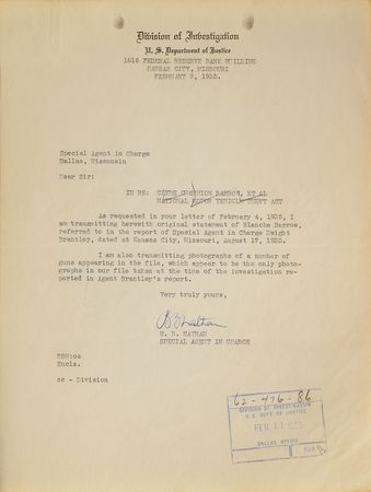 Lot #2086  Barrow Gang Collection of (7) Original Vintage Gun Arsenal Photographs - Image 2