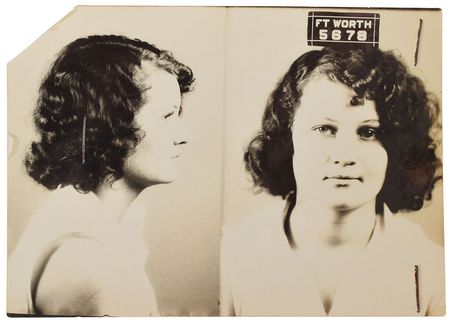 Lot #2029 Raymond Hamilton's Girlfriends Mary Pitts and Katie Jenkins Pair of Original Vintage Mug Shot Photographs - Image 1