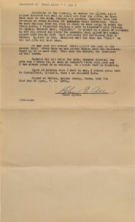 Lot #2035 Raymond Hamilton Newspaper and Pair of Statements - Image 4