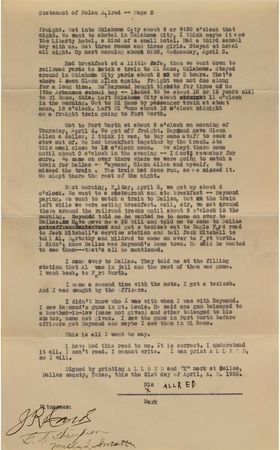Lot #2035 Raymond Hamilton Newspaper and Pair of Statements - Image 5