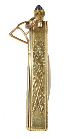Lot #2128 Meyer Lansky Personally Gifted Masonic Hiram Watch - Image 4