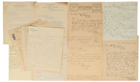 Lot #2014  Old West Marshal Collection of Letters