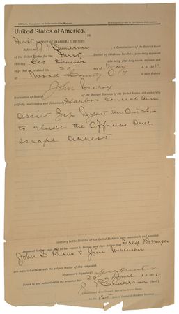 Lot #2008  Lawmen Pair of Documents: Dynamite Dick and Zip Wyatt - Image 2