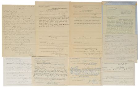 Lot #2013  Old West Collection of Warrants and