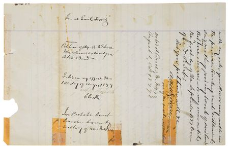 Lot #2005 Alexander McSween Signed Document - Image 1